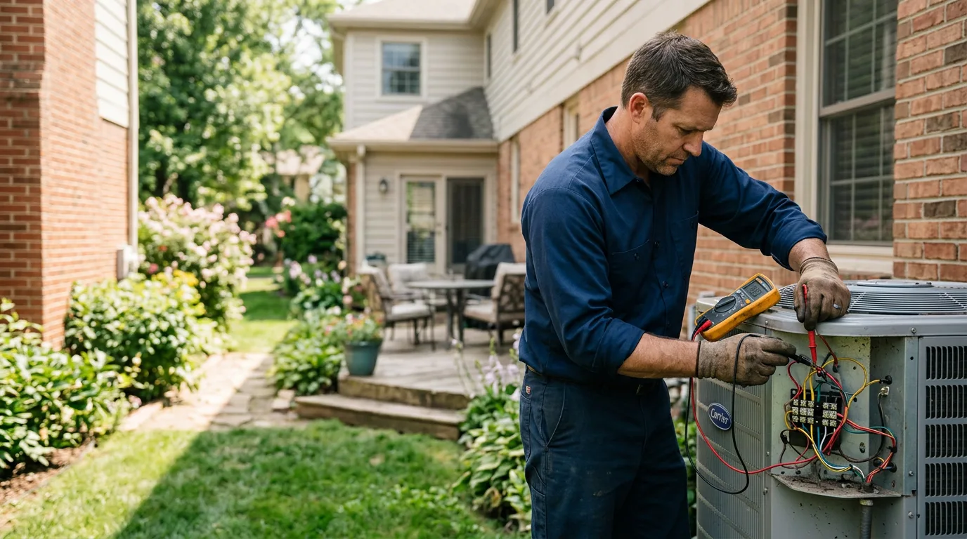 HVAC technician working near Manor, PA